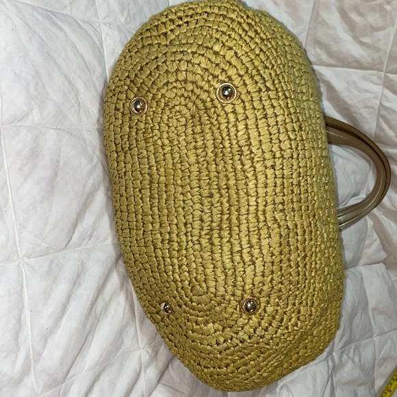 RARE Like new Michael Kors Straw Wicker raffia Shoulder Bag x large - Picture 7 of 16